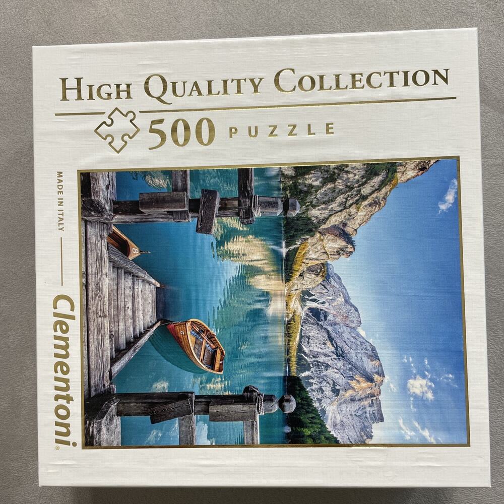 Clementoni Braise Lake 500 Piece Puzzle Boat Dock High Quality Collection Italy